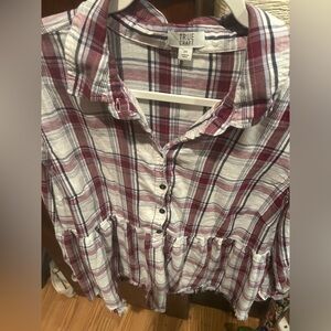 Ladies plaid shirt